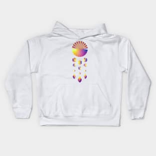 Dream Catcher | Sunset Blue Red Yellow White Kids Hoodie